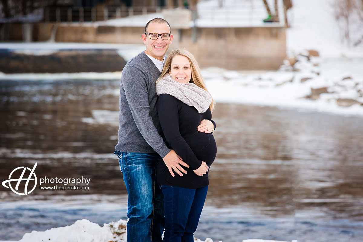 maternity pic by the river