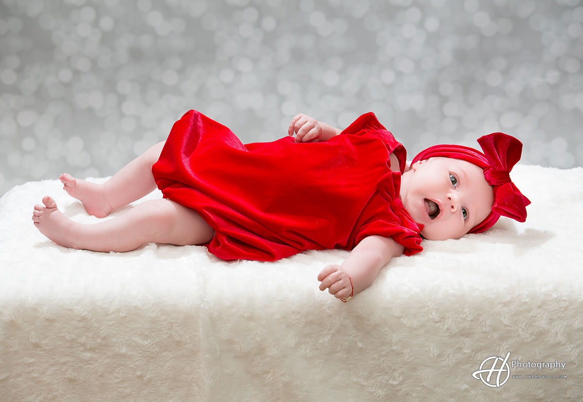 beautiful red dress for baby Alexandra