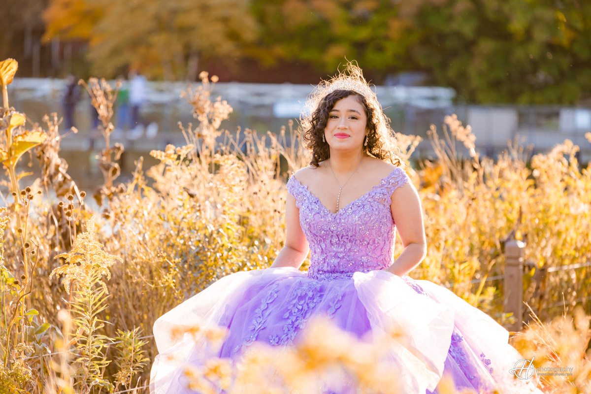 fall quinceanera in Lincoln Park 