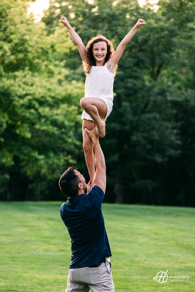 the little girl is a future gymnast 