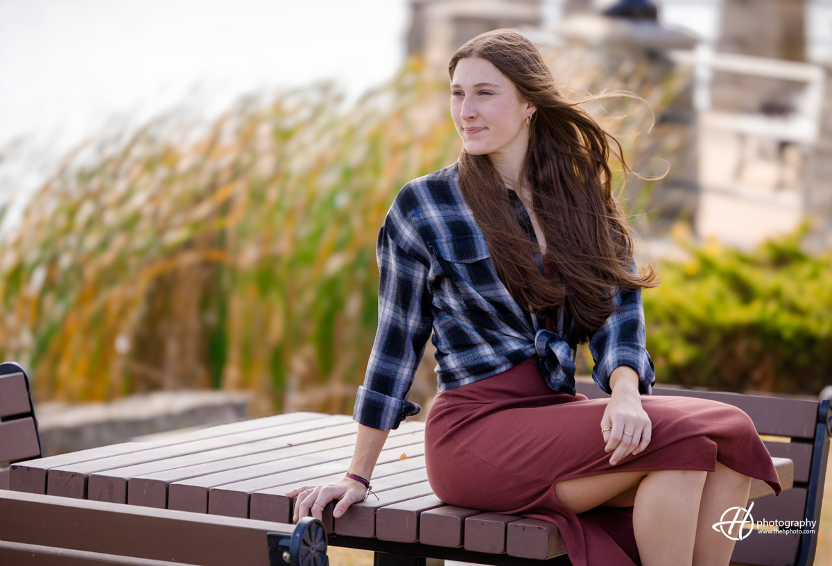 outfit exchange to match the fall senior session 