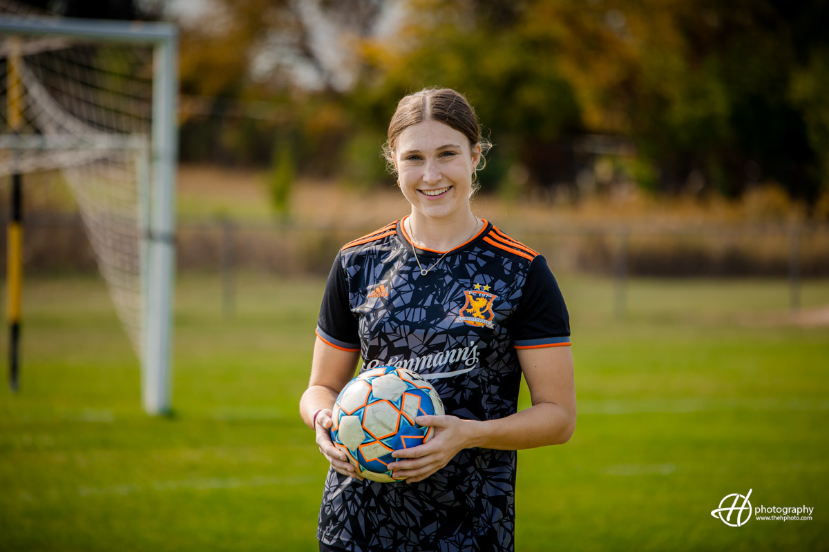 Soccer player portrait 