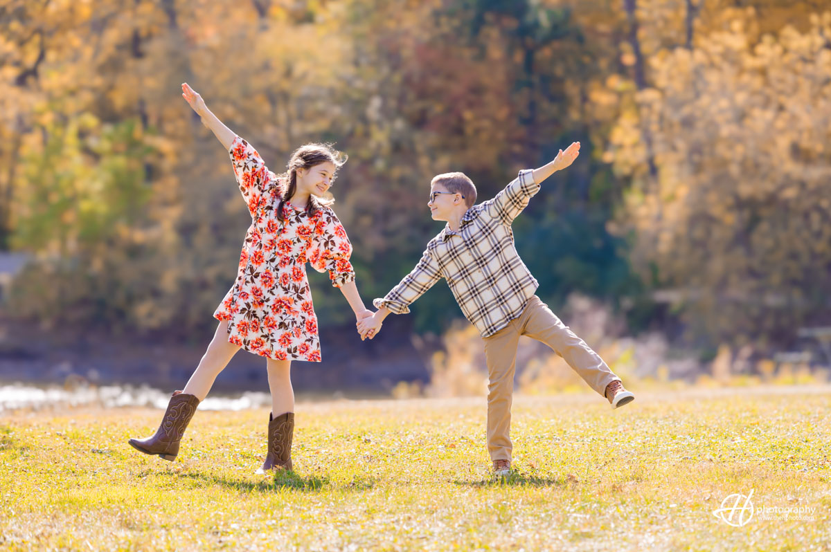 fun photo-shoot with brother and sister 