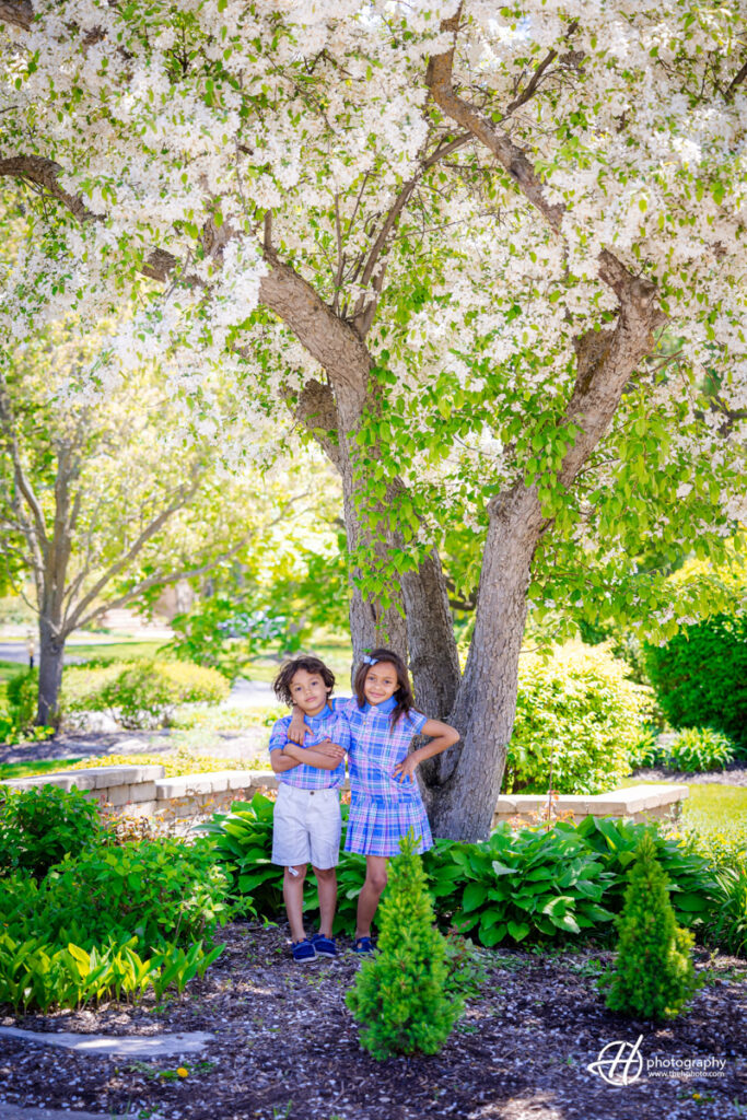 Ariana and her bother Sister and brother portrait