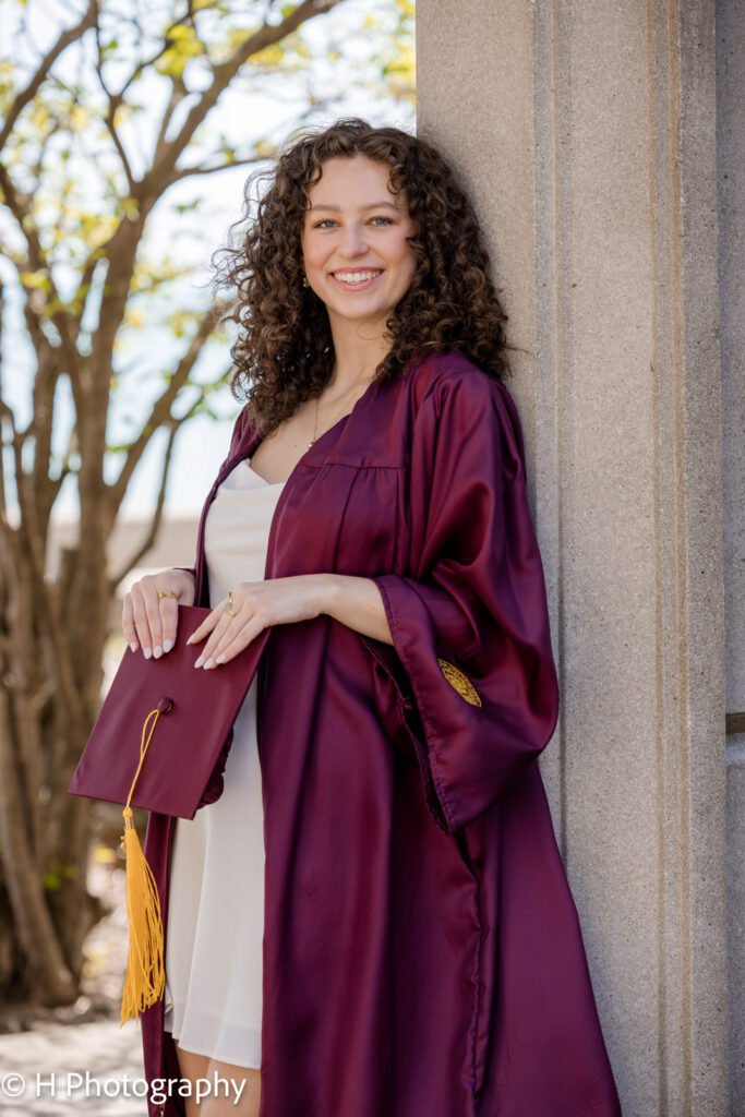 Senior portrait at Loyola Lydia - Loyola Senior