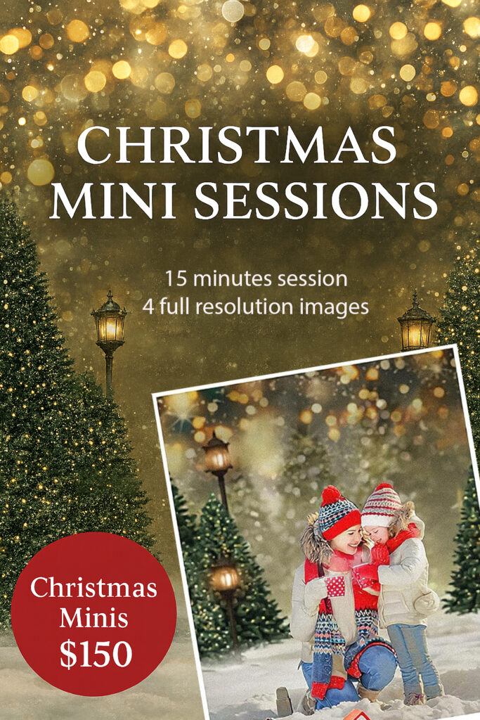 Christmas Mini Session Offer 
$150 for 15 minutes 