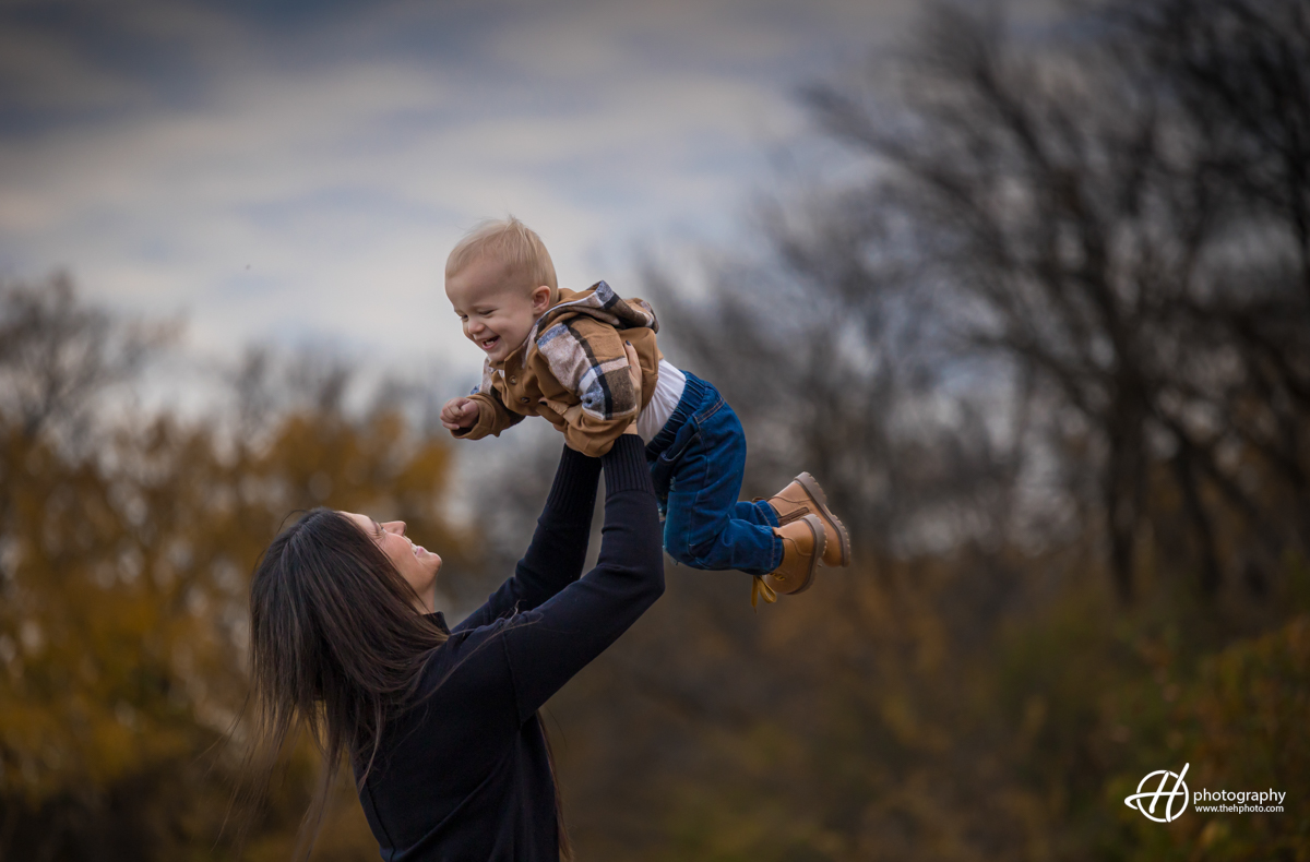 Dana playing with Brooks in Hoffman Park 