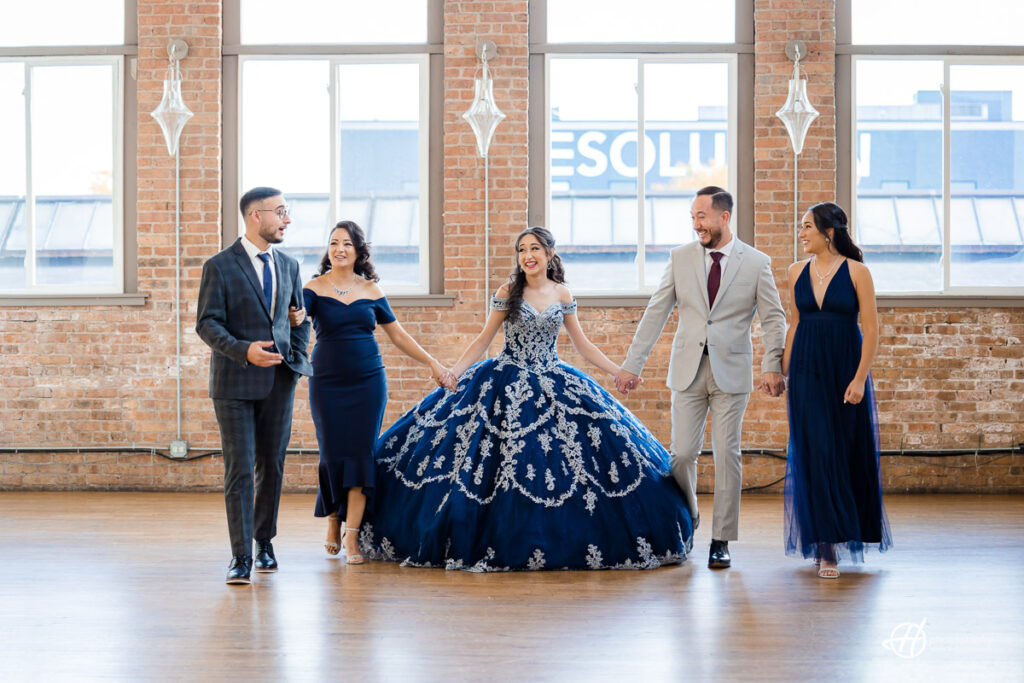 Quinceañera family portrait 